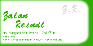 zalan reindl business card
